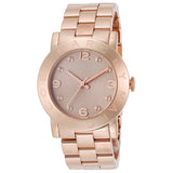 Marc Jacobs Amy Glitz Brown Dial Rose Gold Stainless Steel Strap Watch for Women - MBM3221