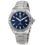 Tag Heuer Aquaracer Automatic Blue Dial Silver Steel Strap Watch for Men - WAY2112.BA0928