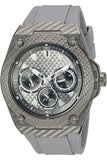 Guess Legacy Grey Dial Grey Silicone Strap Watch For Men - W1048G1