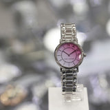 Marc Jacobs Roxy Pink Dial Silver Steel Strap Watch for Women - MJ3554