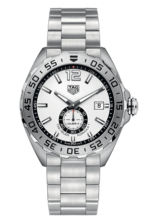 Tag Heuer Formula 1 Calibre 6 Automatic White Dial Silver Steel Strap Watch for Men - WAZ2013.BA0842