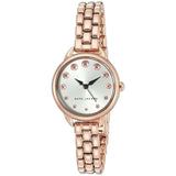 Marc Jacobs Betty White Dial Rose Gold Stainless Steel Strap Watch for Women - MJ3496