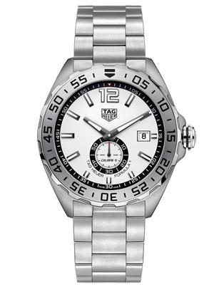 Tag Heuer Formula 1 Automatic 43mm White Dial Silver Steel Strap Watch for Men - WAZ2013.BA0842