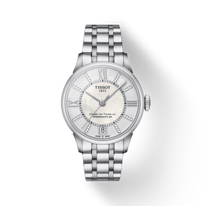 Tissot Chemin Des Tourelles Powermatic 80 Helvetic Silver Dial Silver Steel Strap Watch For Women - T099.207.11.116.00