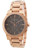 Burberry The City Taupe Dial Rose Gold Steel Strap Watch for Men - BU9353