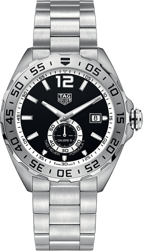  Tag Heuer Formula 1 Automatic 43mm Black Dial Silver Steel Strap Watch for Men - WAZ2012.BA0842 by Tag Heuer sold by Watch Connection
