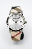 Burberry The City White Dial Leather Strap Watch for Women - BU9113