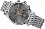 Hugo Boss Jet Chronograph Grey Dial Silver Mesh Bracelet Watch for Men - 1513440