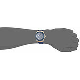 Guess Legacy Blue Dial Blue Silicone Strap Watch For Men - W1049G2