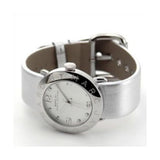 Marc Jacobs Amy White Dial Grey Leather Strap Watch for Women - MBM8626