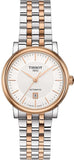 Tissot T Classic Carson Premium 30 White Dial Two Tone Steel Strap Watch for Women - T122.207.22.031.01