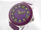 Marc Jacobs Pelly Purple Dial Purple Silicone Strap Watch for Women - MBM2515