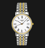 Tissot T Classic Desire White Dial Two Tone Watch For Men - T52.2.481.13