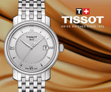 Tissot T Classic Bridgeport Silver Dial Silver Mesh Bracelet Watch For Men - T097.410.11.038.00