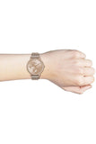 Hugo Boss Infinity Carnation Gold Dial Gold Mesh Bracelet Watch for Women - 1502519