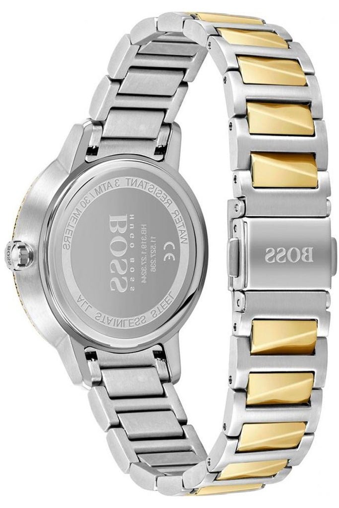 Hugo Boss Signature Silver Dial Two Tone Steel Strap Watch for Women - 1502568