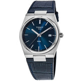 Tissot PRX Quartz Blue Dial Blue Leather Strap Watch for Men - T137.410.16.041.00