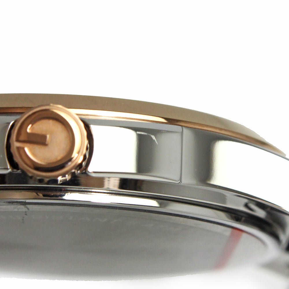 Gucci G Timeless Silver Dial Two Tone Steel Strap Watch For Men