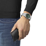 Tissot PRX Powermatic 80 Green Dial Silver Steel Strap Watch For Men - T137.407.11.091.00