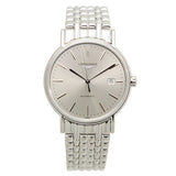 Longines Presence 38.5mm Automatic Silver Dial Silver Mesh Bracelet Watch for Men - L4.921.4.72.6