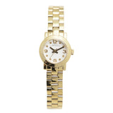 Marc Jacobs Amy Dinky White Dial Gold Stainless Steel Strap Watch for Women - MBM3226