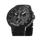 Tissot T Race Cycling Chronograph Black Dial Black Rubber Strap Watch For Men - T111.417.37.441.03