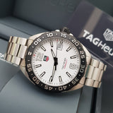 Tag Heuer Formula 1 Quartz White Dial Silver Steel Strap Watch for Men - WAZ1111.BA0875