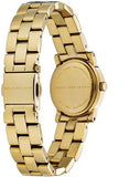 Marc Jacobs Mini Amy White Dial Gold Stainless Steel Strap Watch for Women - MBM3057