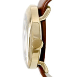 Marc Jacobs Amy White Dial Brown Leather Strap Watch for Women - MBM8574