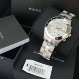 Marc Jacobs Blade White Dial SIlver Steel Strap Watch for Women - MBM3100