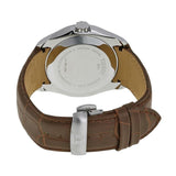 Tissot T Classic Couturier Chronograph White Dial Brown Leather Strap Watch For Men - T035.410.16.031.00