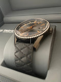 Tag Heuer Carrera Quartz 39mm Diamond Anthracite Dial Black Leather Strap Watch for Women - WAR1115.FC6392