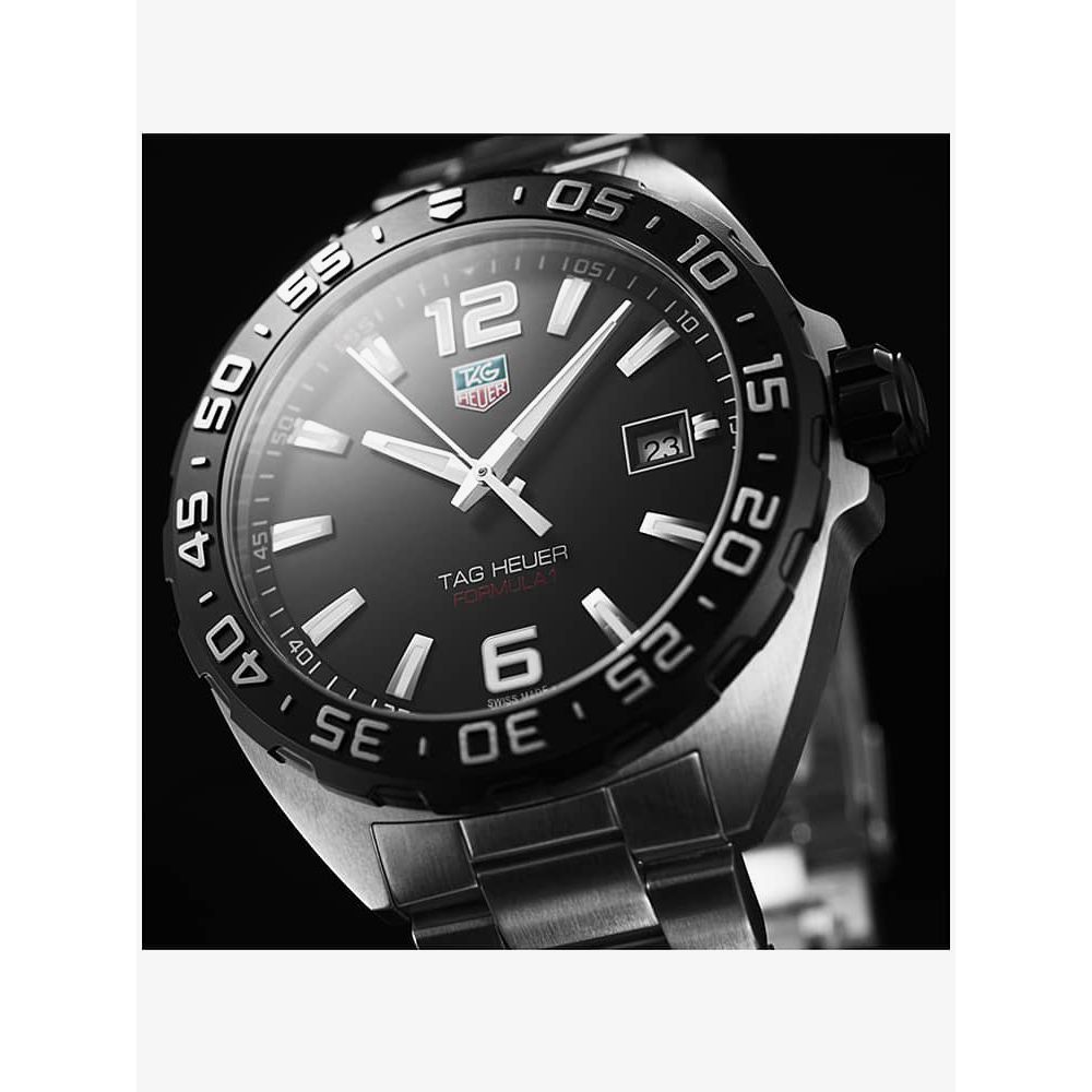 Tag Heuer Formula 1 Quartz Black Dial Steel Men's Watch WAZ1110.BA0875