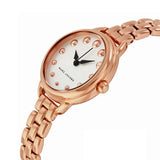 Marc Jacobs Betty White Dial Rose Gold Stainless Steel Strap Watch for Women - MJ3496