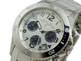 Marc Jacobs Marc Chronograph White Dial Silver Steel Strap Watch for Men - MBM3155