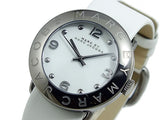 Marc Jacobs Blade White Dial White Leather Strap Watch for Women - MBM1223