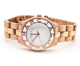 Marc Jacobs Blade White Dial Gold Stianless Steel Strap Watch for Women - MBM3075