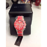 Marc Jacobs Rock Red Dial Red Stainless Steel Strap Watch for Women - MBM2577