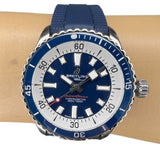 Breitling Superocean Automatic 42mm Blue Dial Blue Rubber Strap Watch for Men - A17375E71C1S1