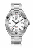 Tag Heuer Formula 1 Calibre 5 Automatic White Dial Silver Steel Strap Watch for Men - WAZ2114.BA0875