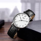 Tissot Everytime Large White Dial Black Leather Strap Watch For Men - T109.610.16.032.00