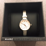 Marc Jacobs Sally White Dial White Leather Strap Watch for Women - MBM1350