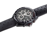 Tag Heuer Formula 1 Automatic Chronograph Black Dial Black Leather Strap Watch for Men - CAZ2011.FT8024