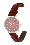 Tissot Everytime Lady Burgundy Dial Burgundy Leather Strap Watch for Women - T143.210.17.331.00