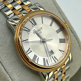 Tissot T Classic Carson Lady Premium White Dial Two Tone Steel Strap Watch For Women - T122.210.22.033.00