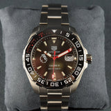 Tag Heuer Aquaracer Calibre 5 Premiere League Edition Black Dial Silver Stainless Steel Watch for Men - WAY201D.BA0927