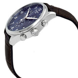 Tissot Chrono XL Classic Blue Dial Brown Leather Strap Watch For Men - T116.617.16.047.00