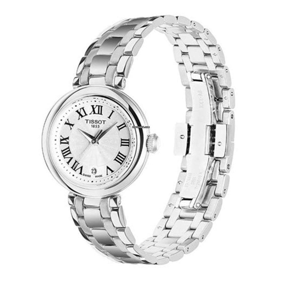 Tissot Bellissima Small Lady Silver Dial Silver Steel Strap Watch For Women