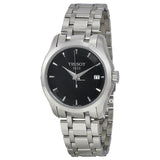 Tissot T Trend Couturier Lady Black Dial Silver Steel Strap Watch For Women - T035.210.11.051.00