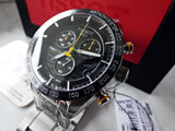 Tissot PRS 516 Chronograph Black Dial Silver Steel Strap Watch For Men - T100.417.11.051.00